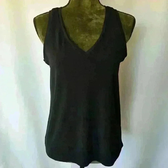 ✨Like New✨ Express Relaxed V-Neck London Tank, Black, Size XS - Picture 3 of 10